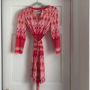 Belted maternity dress